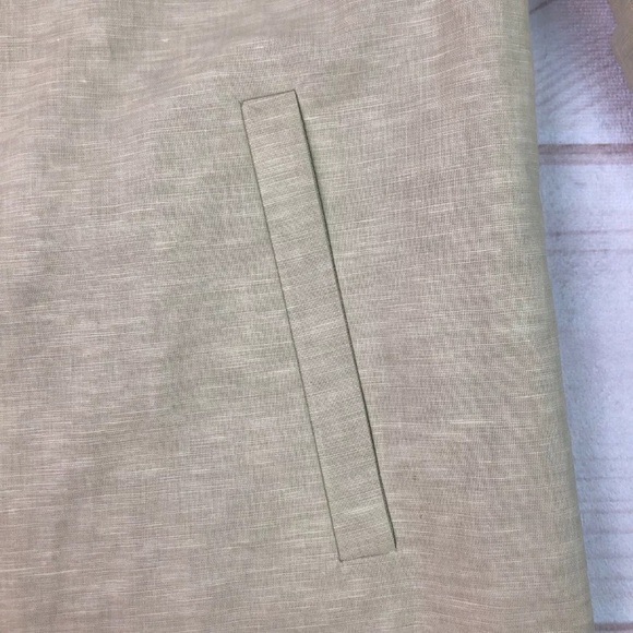 Rodel Linen Button Down Peacoat Long Jacket Designer Vintage Italy - Picture 6 of 14